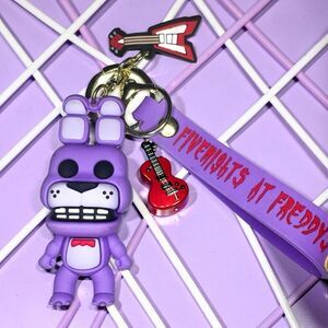 Five Nights At Freddy’s Bonnie Keychain Keyring Bag Charm Pendant House B15